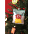 Christmas Bag of Chips Glass Ornaments for Christmas